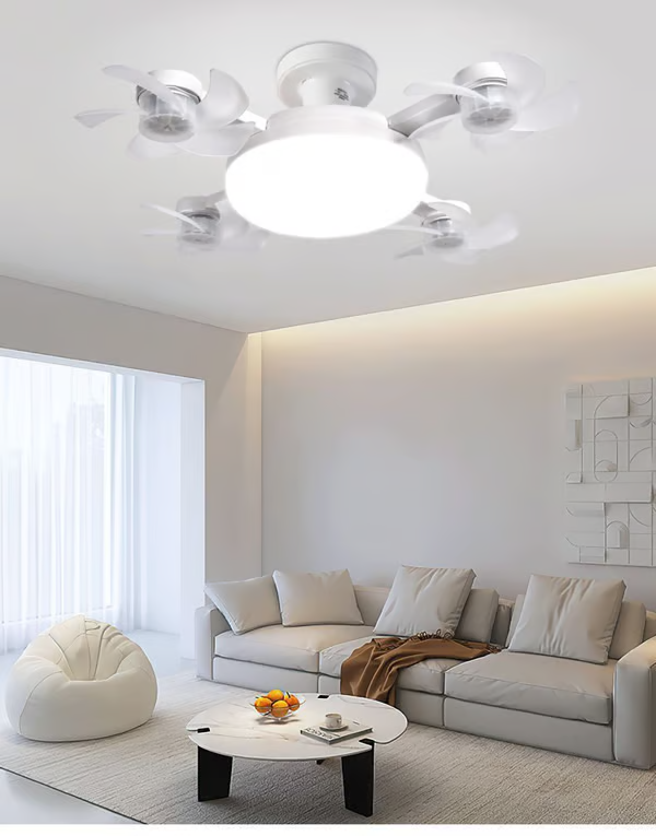 🔥LAST DAY 50% OFF -💡 2-in-1 Energy-Saving Fan Light|Cool Air + Soft Light in One🌀