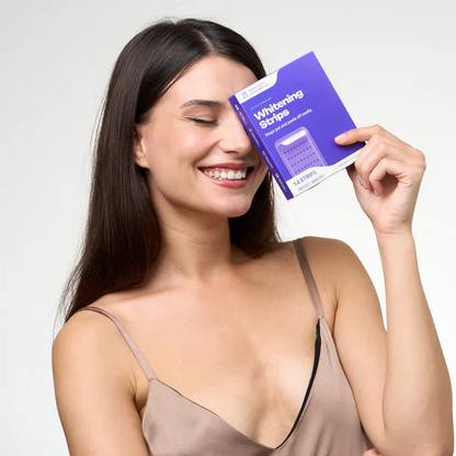 🔥Last Day 49% OFF - 🦷Purple Teeth Whitening Strips, Enamel-Safe Stain Removal💜