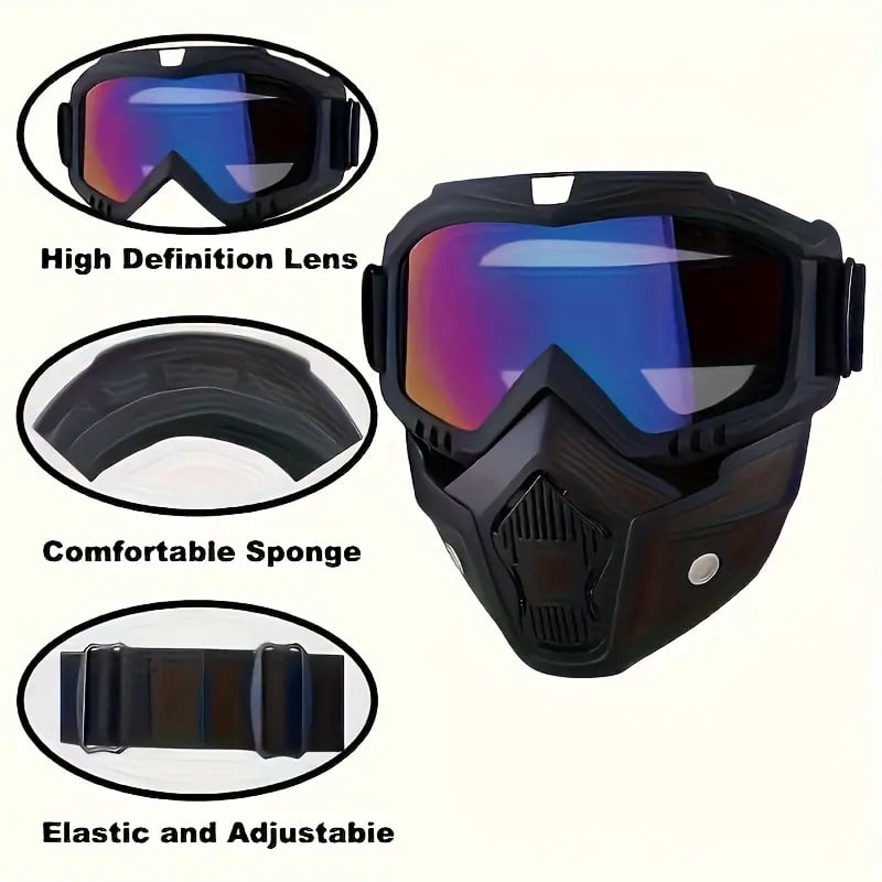 🔥LAST DAY SALE 49% OFF - ✨🛠️Detachable Full Face Goggle Mask